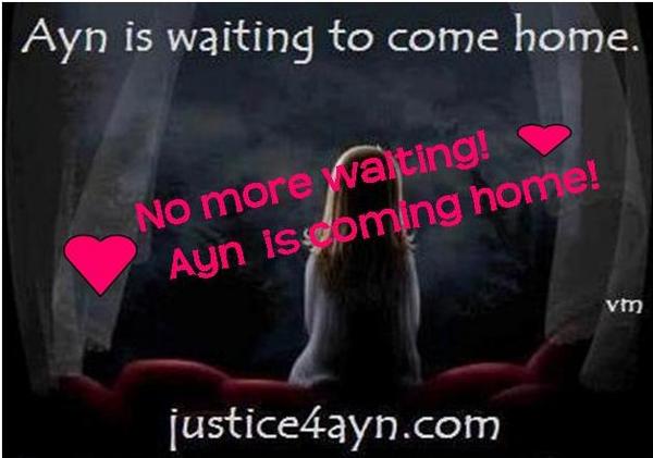 BringAynHome's tweet photo. TODAY IS DEC 7, 2012 ~ DAY 539 and AYN IS COMING HOME! http://t.co/NHWb9NoM … PLEASE RT! http://t.co/SVtT18AC"