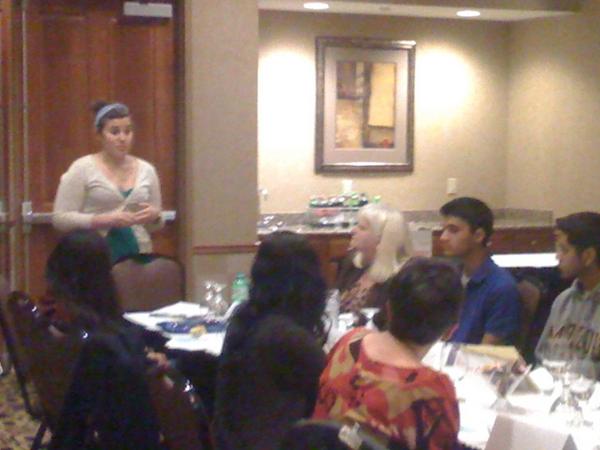 InteractCOMO's tweet image. We had a speaker from @MUStopTraffic at yesterday's meeting!!