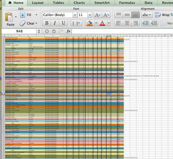 Luise_V's tweet image. How pretty is my Excel spreadsheet? #übergeek