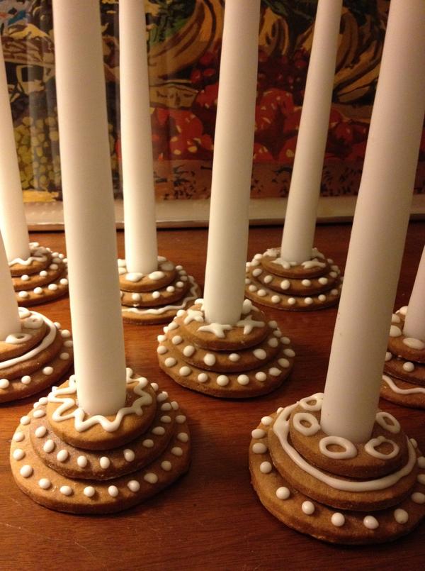 TheHoleThing's tweet photo. A 92-year-old tap dancing grandmother and directions on how to make my gingerbread candle holders: http://t.co/ATu9T4y5 http://t.co/Jy6vTcN3
