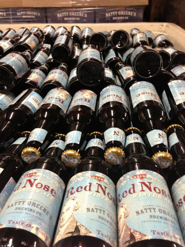 RT <a href="/natty_greenes/">Natty Greene’s Brewing Co</a>: #RedNose “chillin” after coming off the line. #NorthCarolinaCrafted