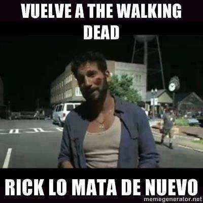 TWDargentina's tweet image. #MalaSuerteNivelShane RT: @DanielaTWD: Vuelve a The walking dead, rick lo mata de nuevo #shaneisback