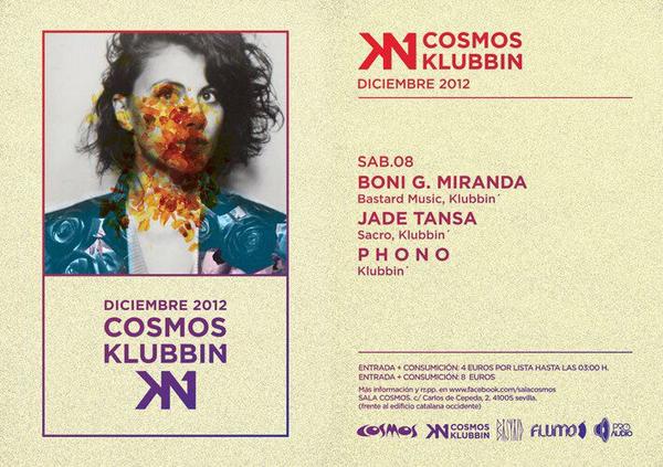 Hoy, sábado 8 de diciembre, COSMOS KLUBBIN, entrada 4€ hasta las 3:00!!