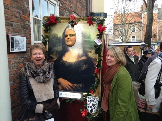 stevecooley1's tweet image. Very Christmassy in #York today. Here's #MoaningLisa at the top of The Shambles with @lesley_dixon &amp;amp; good friend Esme