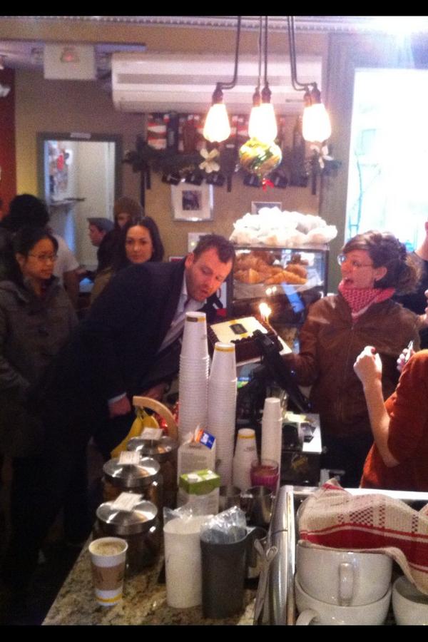 konektme's tweet photo. @Jimmyscoffee happy 3rd birthday from all your friends at Konekt.me #coffee #toronto #kingwest #LazySunday http://t.co/VeMxQmPe