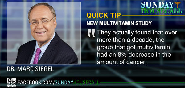 SundayHousecall's tweet photo. New study shows a daily #multivitamin can decrease the risk of cancer.  Learn more here: http://t.co/JpRNYtO0 http://t.co/CUJthV9u