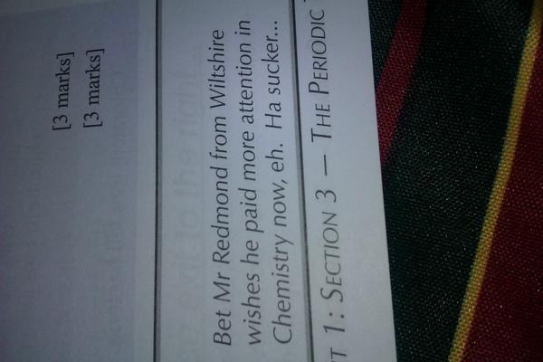 cesclyng's tweet image. We chemists love our humor.. #workbook #revisionguide