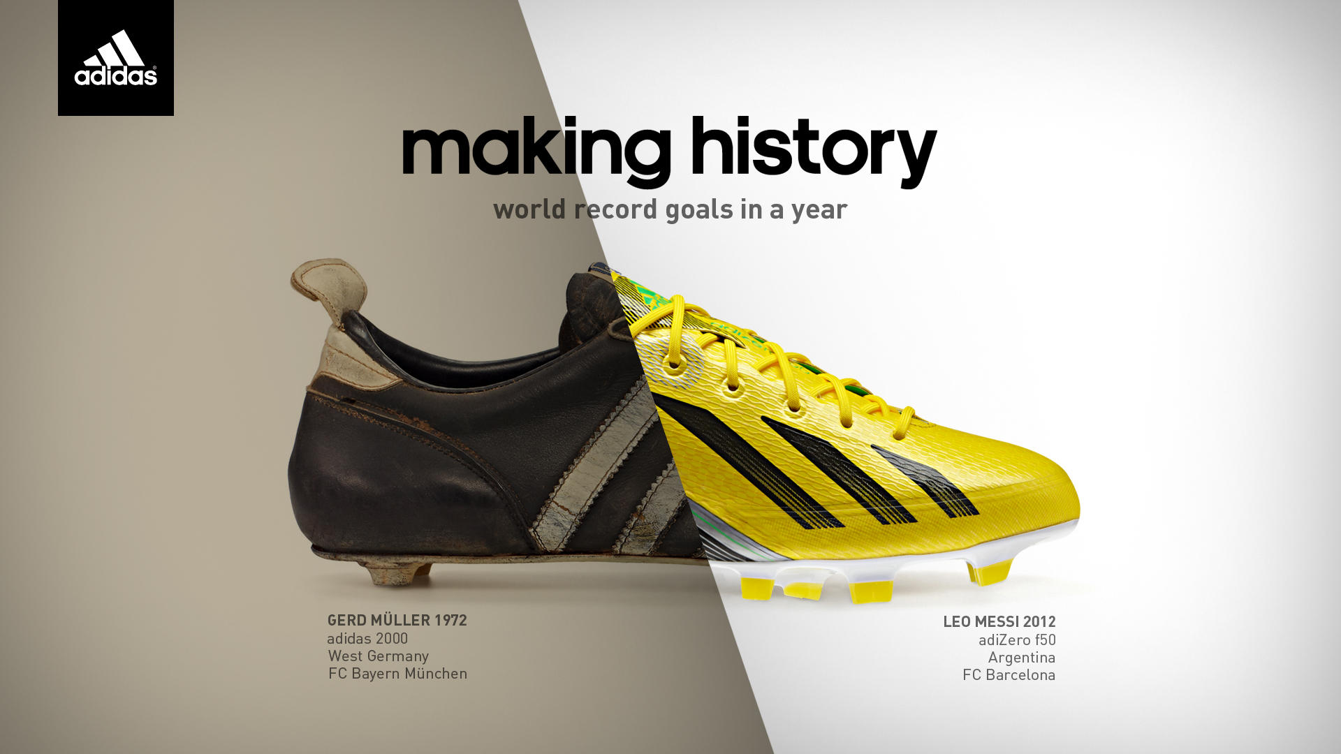 Adidas football clearance advert