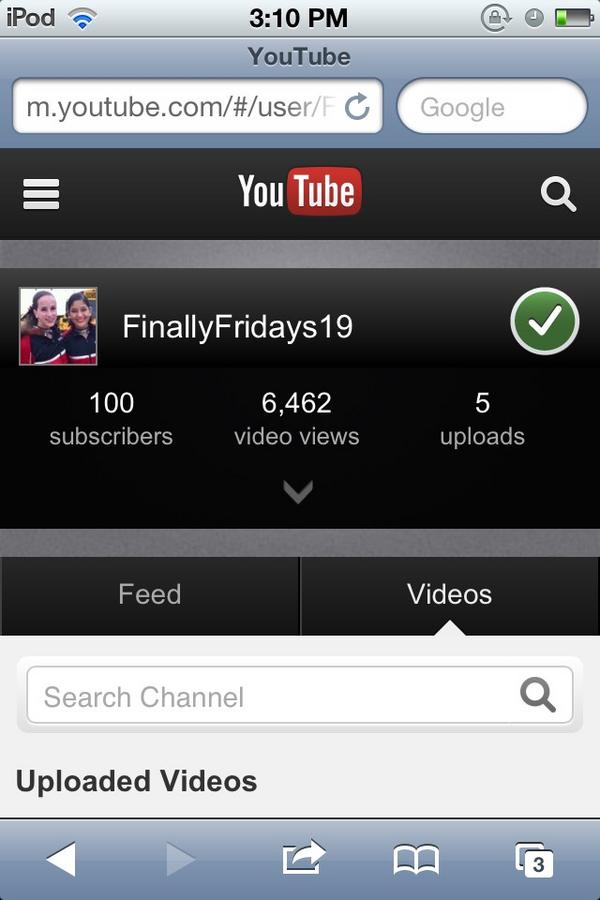 FinallyFridays's tweet photo. Thank you soooo much for 100 subs! We love each and every one of you and hope that you will like our new videos <3 http://t.co/4sHjkdqX