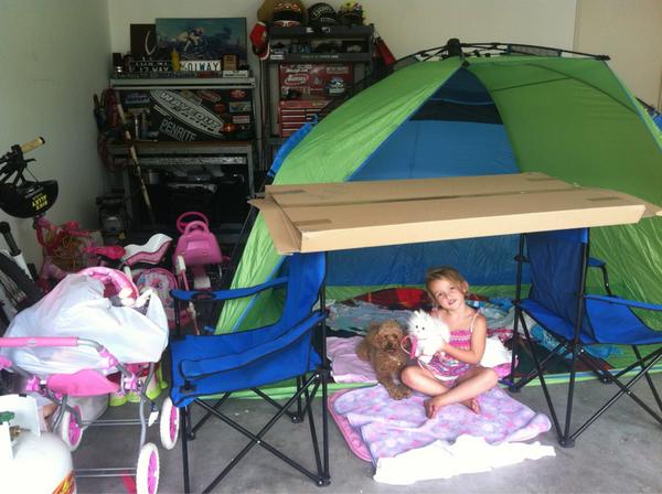 Raining today so I get to play with Savvy and Ruby in the cubby. #daddydaycare