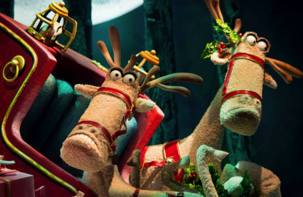 more MYERS christmas windows re Russell's christmas Magic. the reindeer rock!!