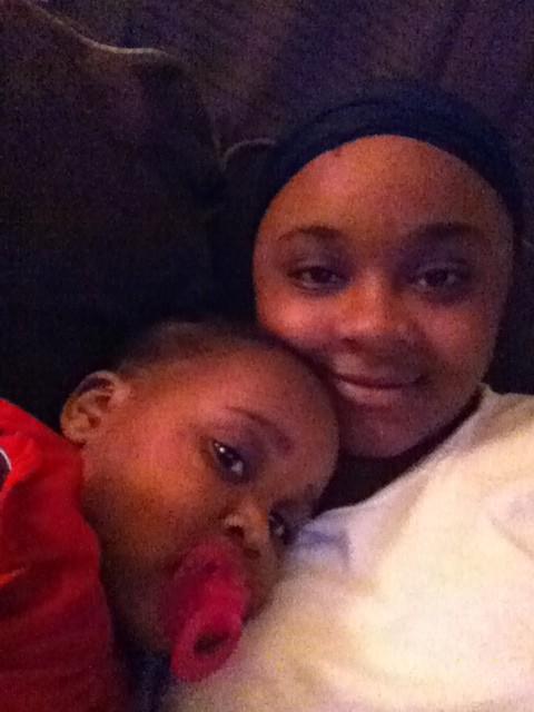 jeter0820's tweet image. Hair tied up lol #slpy but she ain&apos;t havin it #period!