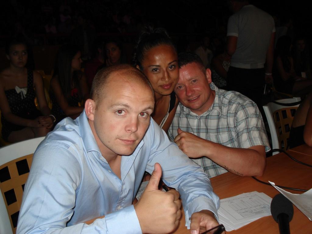 EnfusionTV's tweet photo. Enfusion III Ohrid Sportcentre Biljanini Izvori the 1th event. (4) Commentators Kieran, Titiana & Vinnie. http://t.co/Y59O7Gd