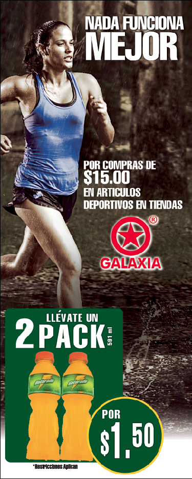 GatoradeSV's tweet photo. #PromoGatoradeSV: Buscá las Promos de Gatorade en Tiendas Deportivas Galaxia: Metrocentro y Plaza Mundo. http://t.co/wgpN8B1