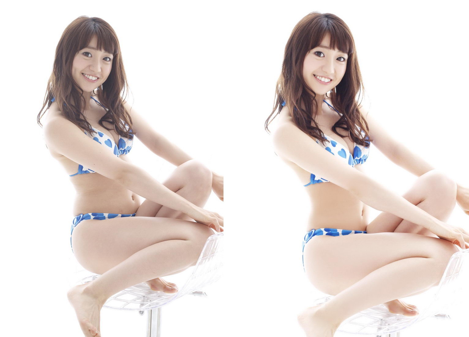 NMBみるるん　流出 AKBのフォトショップ修正前の写真が流出していて、AKBには全然興味がないのですけど、フォトショッパーとしては、なるほど、ここはここの皮膚を持ってきてるのかとか、お腹は完全に描き起こしてるのかな…とか思って見るのがすごく楽しいのでした。  http ...