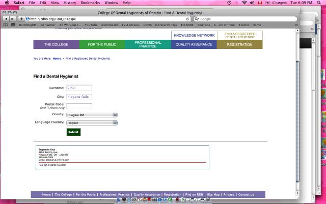 __LiveLoveSmile's tweet image. Searchable via #CDHO "Find A Registered Hygienist" tab......... Officially a registered Dental Hygienist = )) @theCDHA