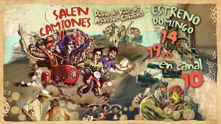 rafacotelo's tweet photo. Va el afiche como adelanto. Los dos que aparecen abajo de máscara y lengua NO SALEN EN LA MURGA. http://t.co/d4RRNoJ