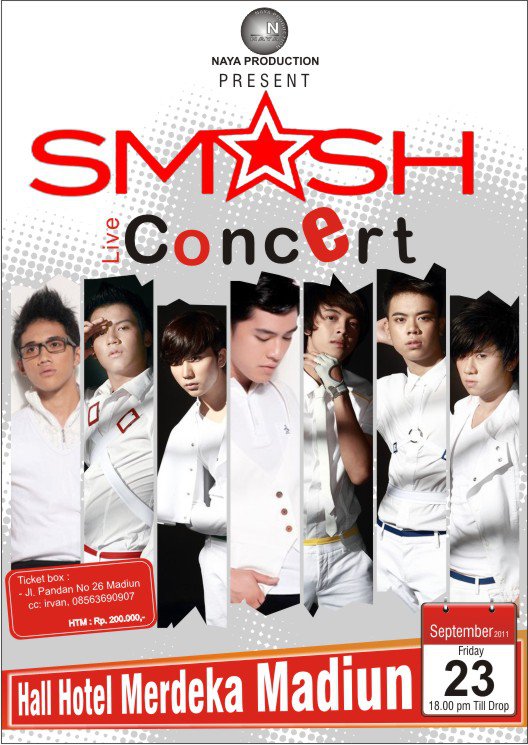NayaProduction's tweet photo. #PEMESANAN tiket box bisa dipesan lewat via sms ---> ketik smash nama jumlhtiket alamat kirim ke 08563690907 http://t.co/W73RHz7