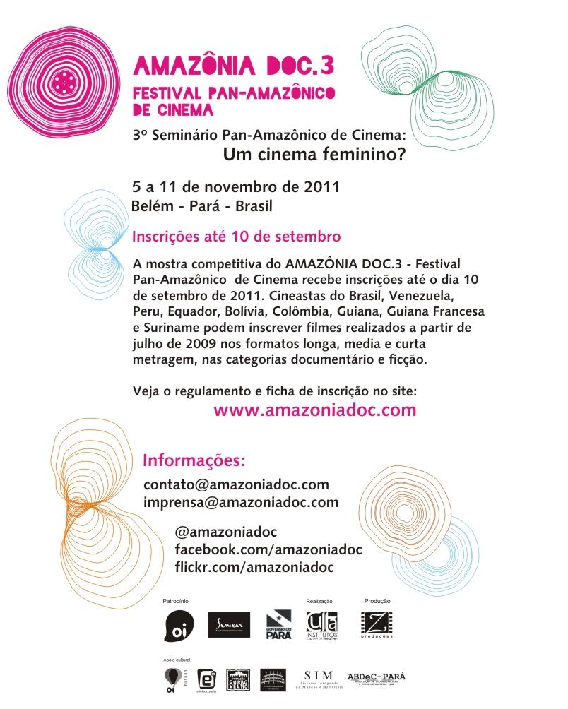 Amazoniadoc's tweet photo. O Festival Amazônia Doc.3 recebe inscrições até 10 de setembro! http://t.co/k5lyXEa