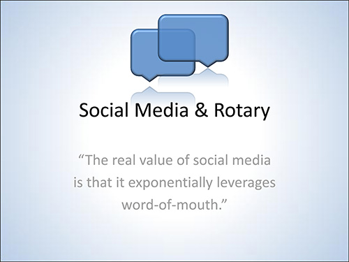 #Rotary Social Media Slideshow on club site goo.gl/myzdj #Sidney #yyj