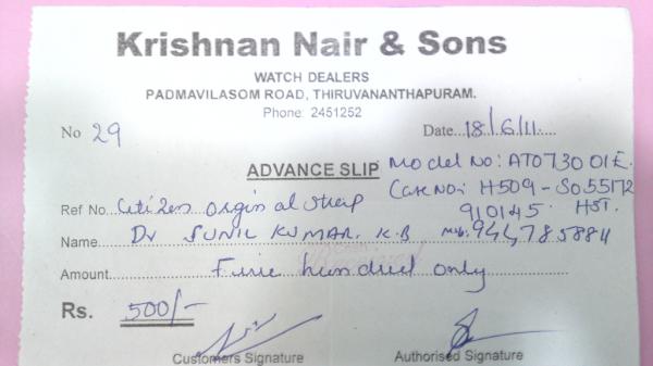 sunilkb's tweet photo. Dont buy CITIZEN ECODRIVE watch & get trapped, to get a spare you;ll have to beg. I;m waiting 4 d last 2 months http://t.co/yFyeQfF