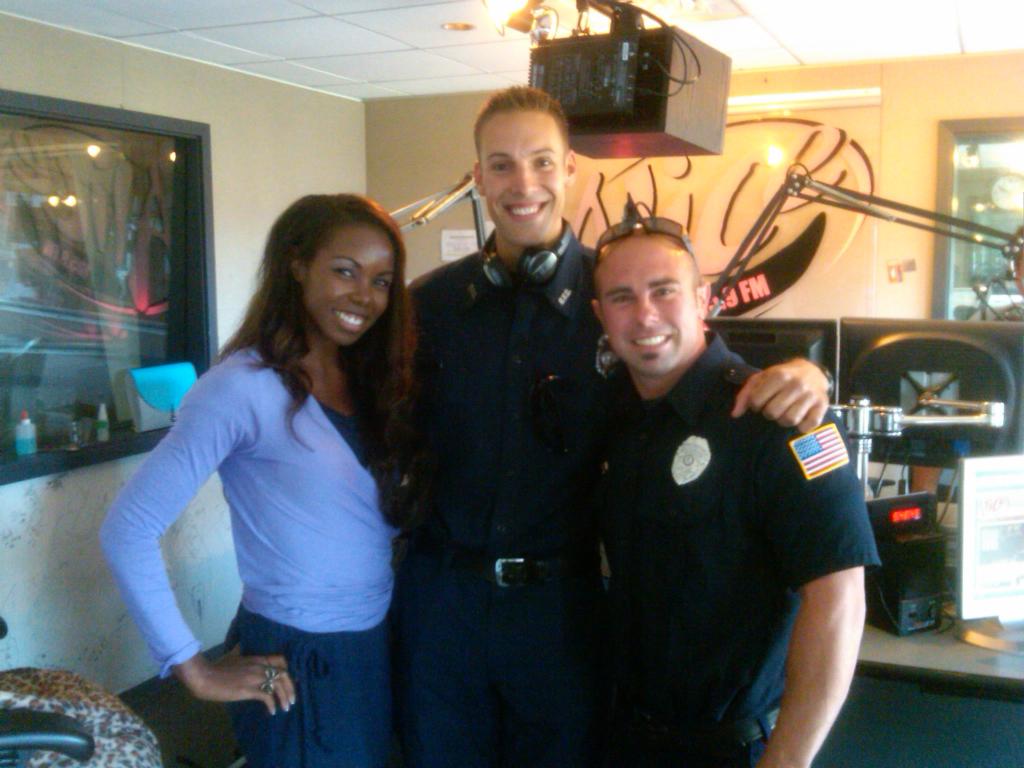 COFFCalendar's tweet photo. @alice1059 this morning with Erica Cobb to chat about the #2012Debut event happening tonight! #firefighters http://t.co/QdV8ikR