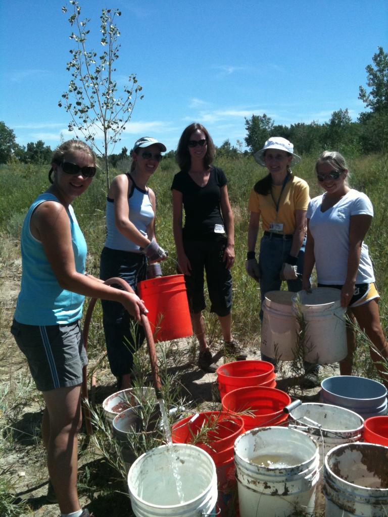 LivJolly's tweet photo. Great service project @ColoradoSPH with fun group of MPH students. Such troopers @BluffLake in 100 degree heat! http://t.co/LKRKCL0