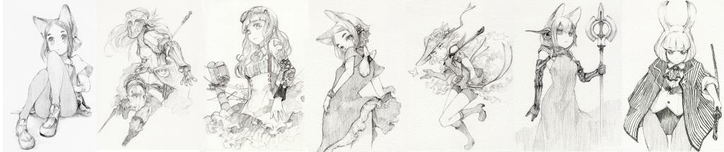 数が少ないので、言われれば出そうと思っているオリキャラハガキ描7点。11時半くらいまで所要により自分居ないのもアレですが 