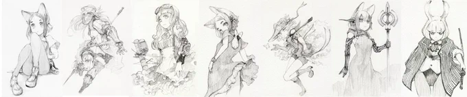 数が少ないので、言われれば出そうと思っているオリキャラハガキ描7点。11時半くらいまで所要により自分居ないのもアレですが 