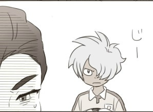 うぉおおお…見たいとか言ったあとでもうすでに描いてたことに気付いたけど求めてたものと大分違ってた…ちゃうねん、わしこんなギャグ風味な熱視線倉間さんが見たいんじゃなくてもっとこうねっとりとした情念こもってるシリアスなだなぁ…はぁorz 