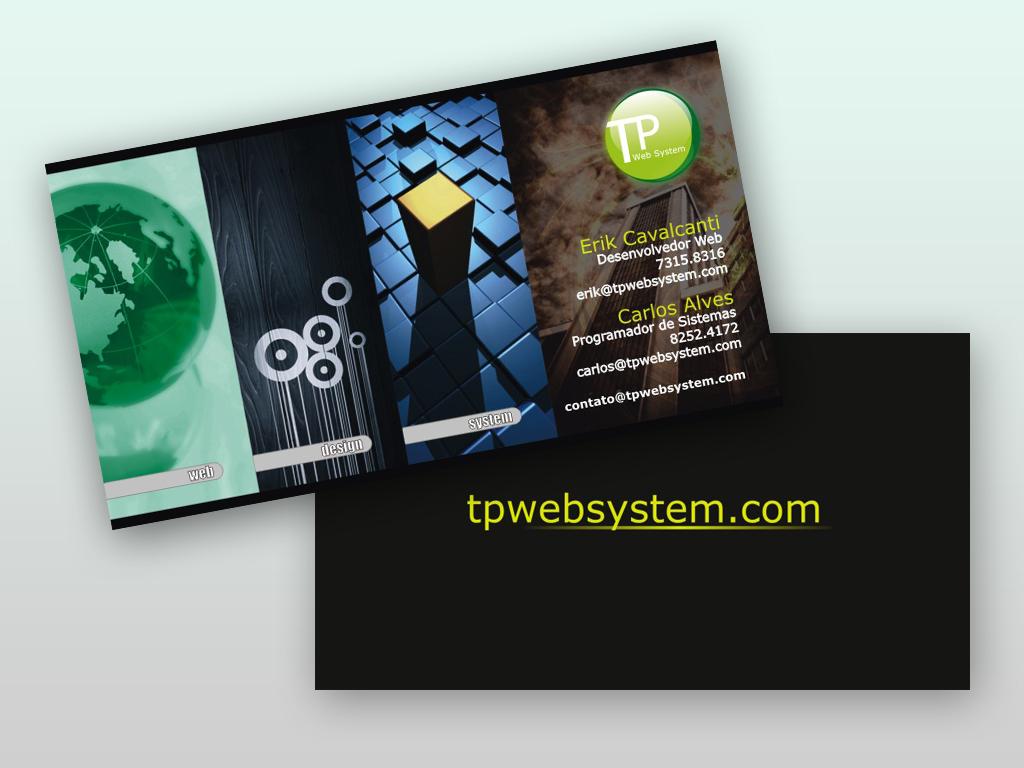 TPWebSystem's tweet image. Finalizado o Cartão de visitas TP Web System