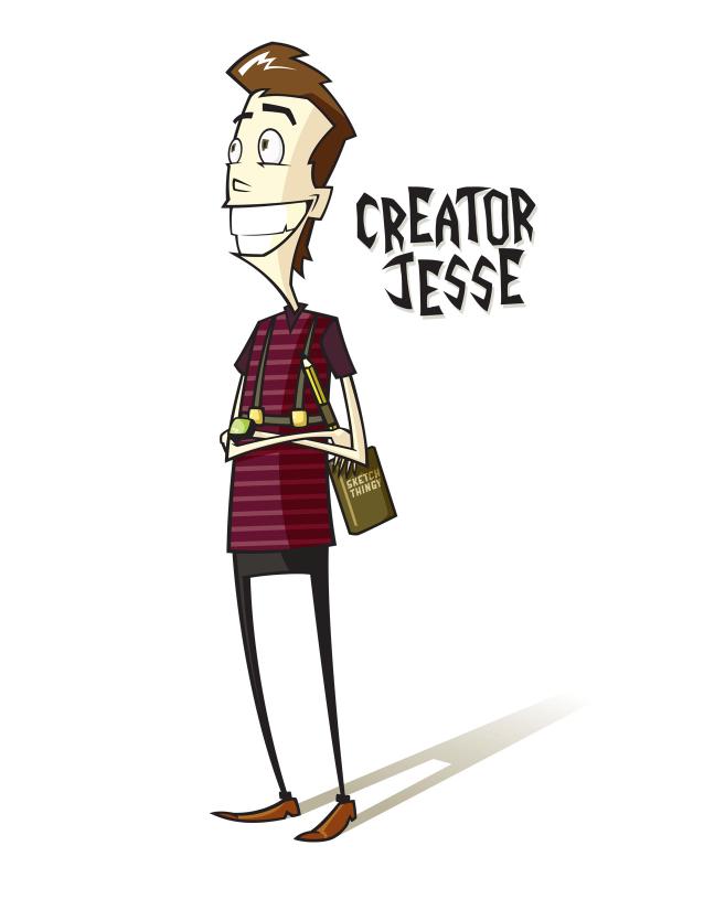 lindhorstj's tweet image. quick fire illustration project for work. self-portrait in your fav cartoon style. mine = INVADER ZIM!! #animatedlife