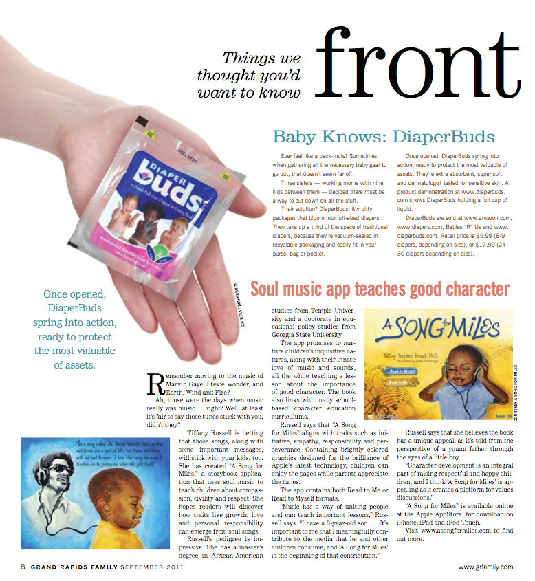 asongformiles's tweet image. Thanks to the Grand Rapids Family magazine for the feature story about A Song for Miles :-)