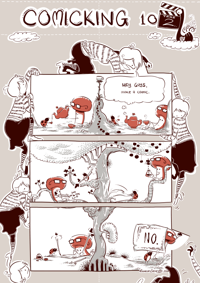 WeLoveWebcomics's tweet photo. Take a peak at this webcomic print from Rebecca Clements, on display at Double Punch's gallery and in our online shop! http://t.co/SquvHkQ