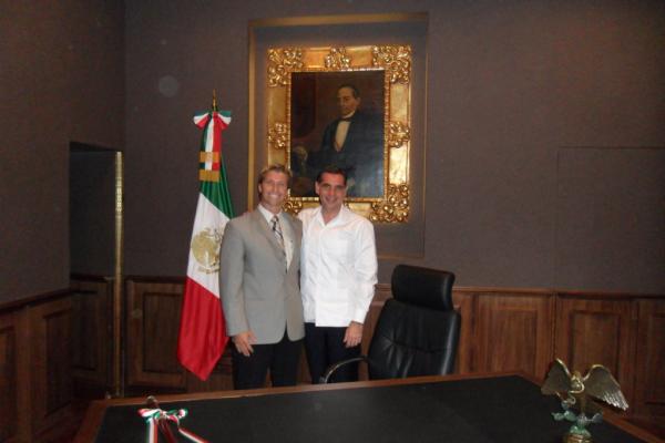 I was fortunate to have a fantastic meeting with the Governor of Oaxaca.