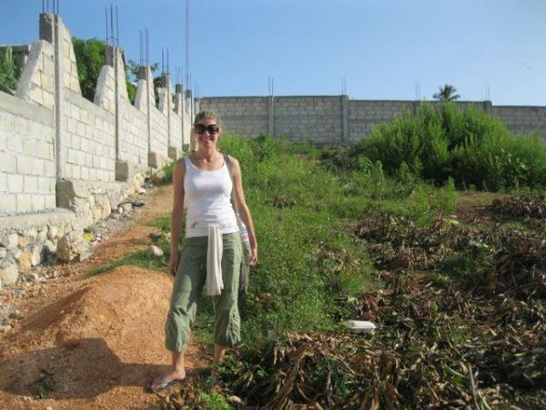 Our favorite yogini checking out the Center this weekend in Jacmel! She has much to share w updates. More to come...