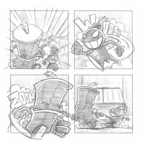 WeLoveWebcomics's tweet photo. Whoosh! It's an original sketch from Piximix's Kyle Hoyt. See more awesome webcomic art at Double Punch gallery in SF. http://t.co/CaPH4Zx