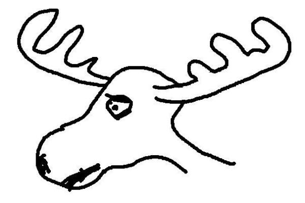 A #Moosedrawing for @MegClement much too late, but I wanted to see if I could do it.