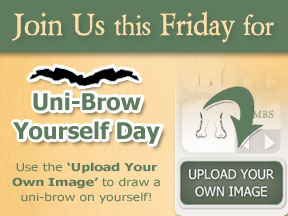 CorpseGame's tweet image. This Friday is Draw a Uni-Brow on Your Face Day! Play Exquisite Corpse Drawing Game &amp; upload your pic to draw a UNI!