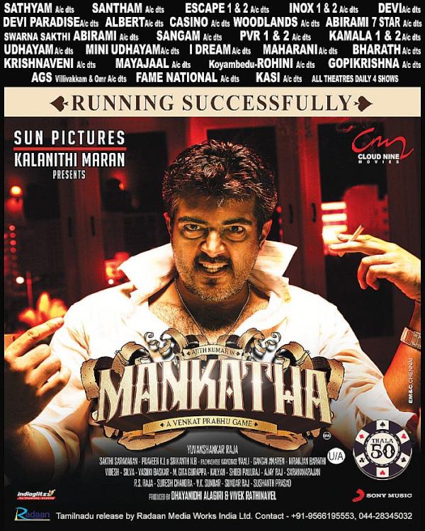 sunpictures's tweet image. #Mankatha : Today's Paper Ad!