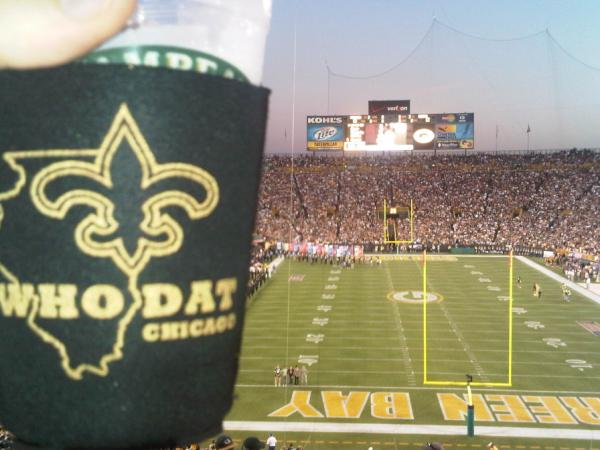 WhoDatcajunvice's tweet photo. @WhoDatChicago at Lambeau http://t.co/L5R0iil