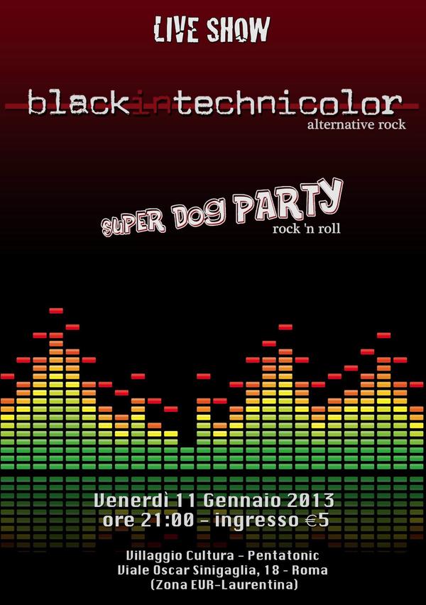 blackintech's tweet photo. #blackintechnicolor live! 11/01/13 @Villaggio Cultura - Pentatonic
Viale Oscar Sinigaglia, 18 - ROMA (EUR/Laurentina) http://t.co/vCoIxmqA