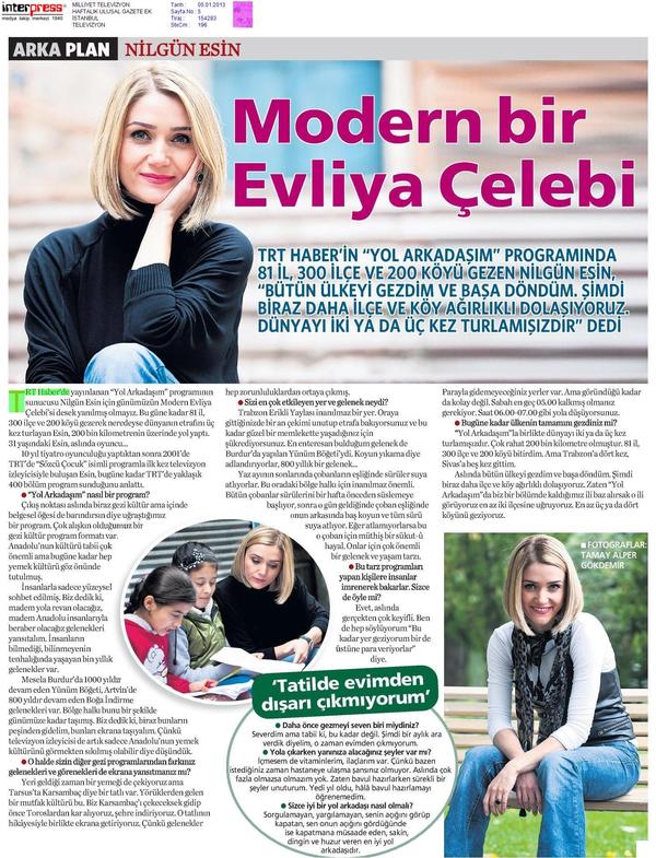 serkanduy's tweet photo. TRT HABER Modern Evliya Çelebi Nilgün Esin http://t.co/s4Lyzots