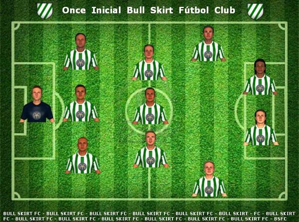 SevillaBullFC's tweet photo. Este es el once del #BullSkirt frente al #PartidoVerde de hoy. ¿Os gustan? @BasicoFC @Porrothinaikos_ @flipytakersfc http://t.co/UMLqLNcb