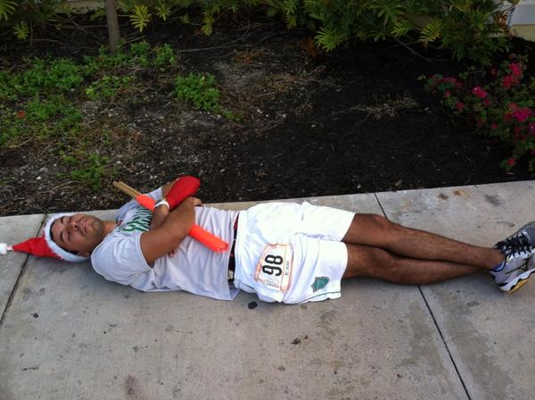 NYCSwagnar's tweet photo. Javy2hottie is tired. Roof, sidewalk, he doesn't care.  Lets go Tasha!!!!! We can't wait to see you. http://t.co/3JFbhNby
