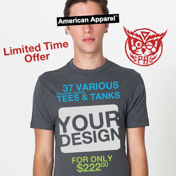 Got a box of American Apparel blanks that need to go! Email Justin for more details! positiveapproachpress@gmail.com