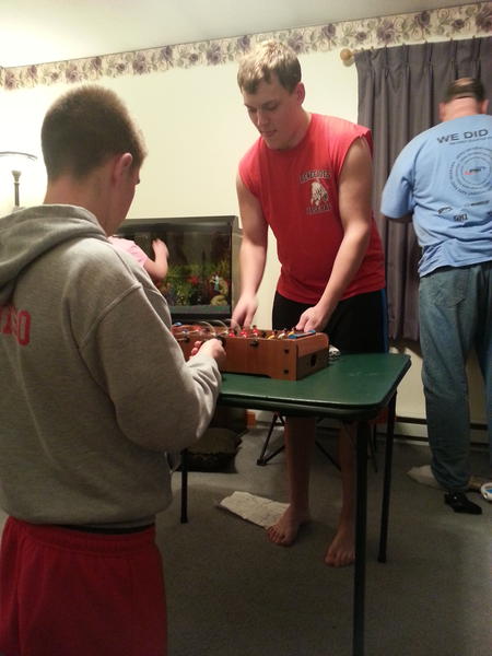 Some deep concentration right there #FoosBallTournament @ZakNunisto @twawrowski