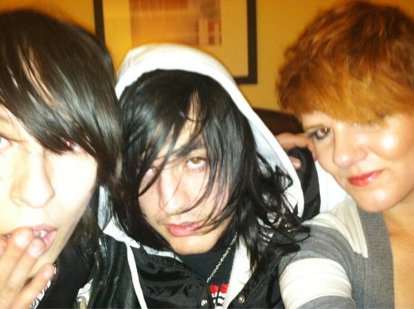 _GTJS's tweet photo. An awful photo of me, @JoelFaviere, and @skrypelATP, the new kid he's producing. Check him out, mofoooossss. http://t.co/NWWXwAFc