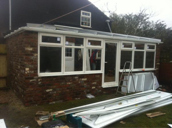 danumbuild's tweet image. Side hipped lean to going up (Lincolnshire) affordable stylish alternative conservatory info@danumconservatories.co.uk