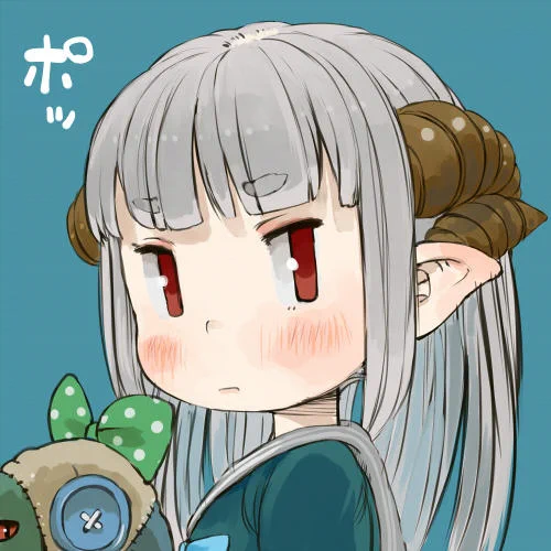 悪魔っこちゃんをラクガキ。(,,i _ i,,)ポッ 